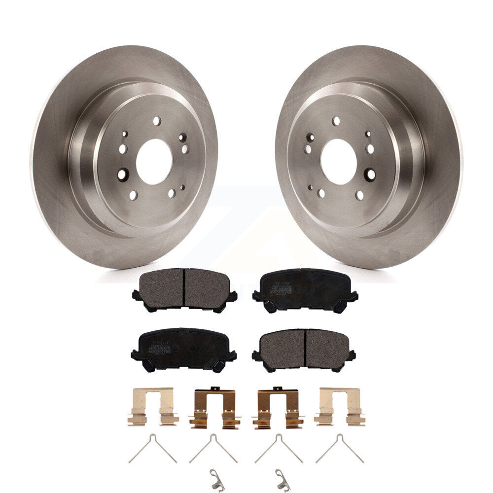 Rear Disc Brake Rotors And Ceramic Pads Kit For 2014-2016 Acura MDX