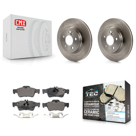 Rear Disc Brake Rotors And Ceramic Pads Kit For Mercedes-Benz E550