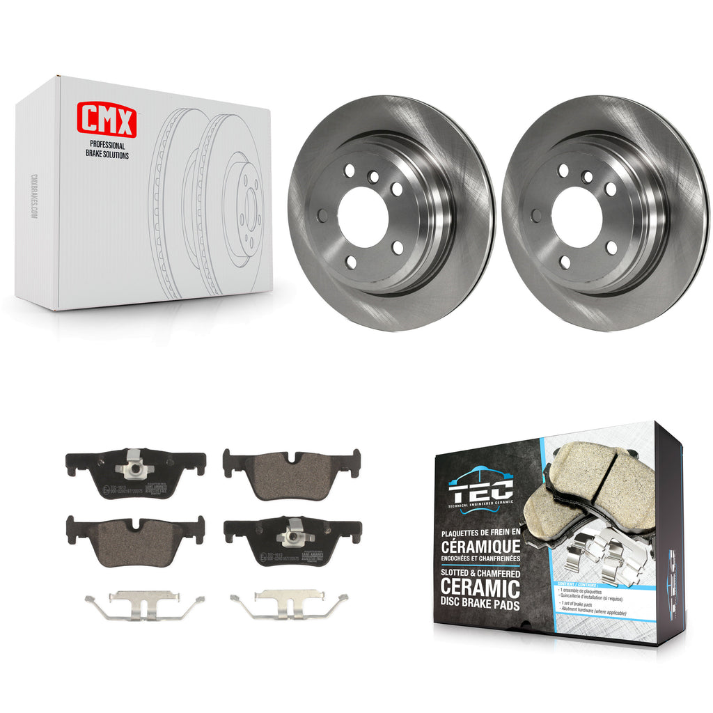 Rear Brake Rotor Ceramic Pad Kit For BMW 328i xDrive 320i 330i 428i 430i Gran GT