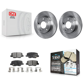 Rear Disc Brake Rotors And Ceramic Pads Kit For Mazda 3 Sport