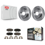 Rear Disc Brake Rotors And Ceramic Pads Kit For Mazda 3 Sport