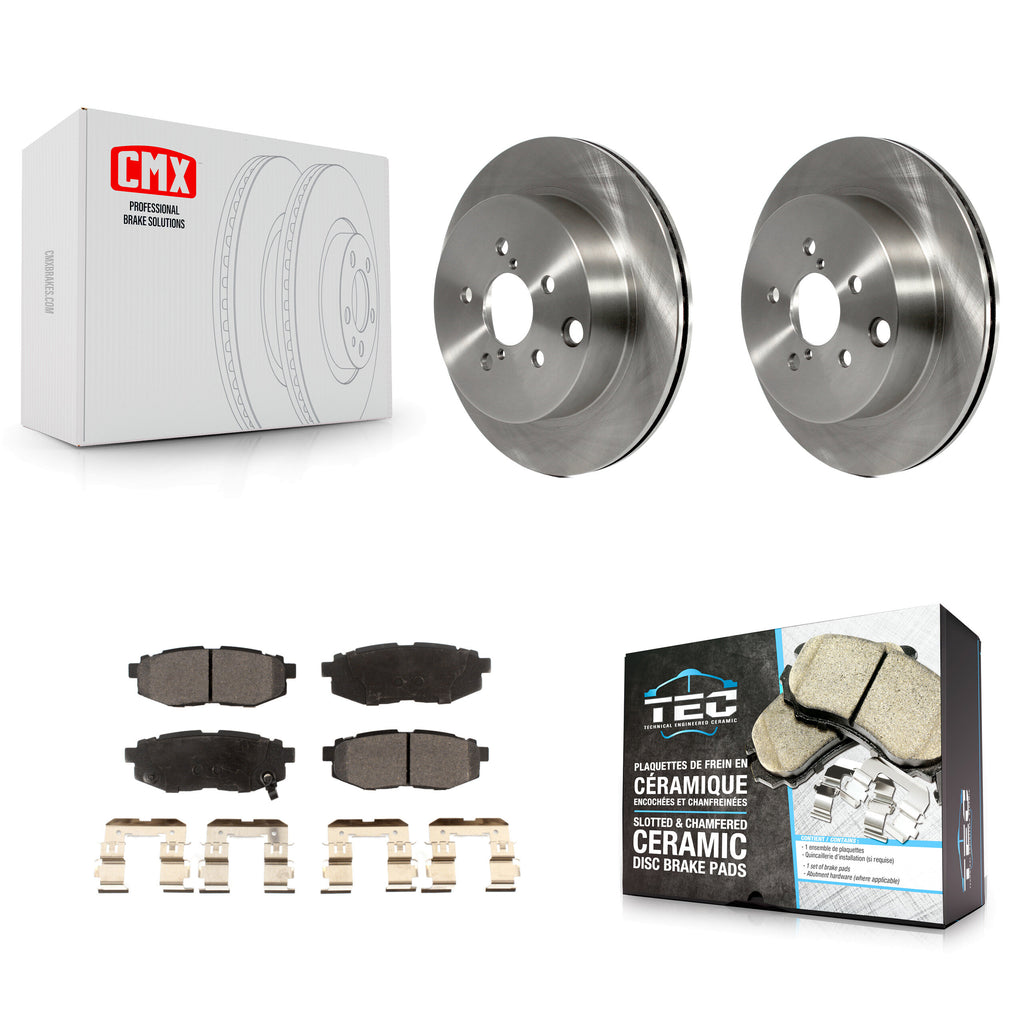 [Rear] 2014-2018 Subaru Forester 2.0L Premium OE Brake Rotors & Ceramic Pads Kit For Max Braking