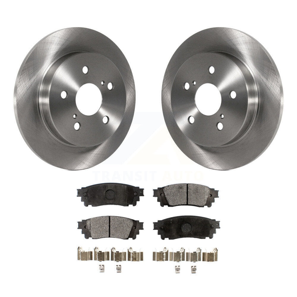 Rear Brake Rotor & Ceramic Pad Kit For Toyota Camry RAV4 Lexus NX200t C-HR NX300