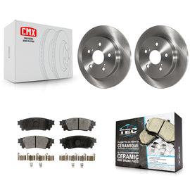 Rear Brake Rotor & Ceramic Pad Kit For Toyota Camry RAV4 Lexus NX200t C-HR NX300