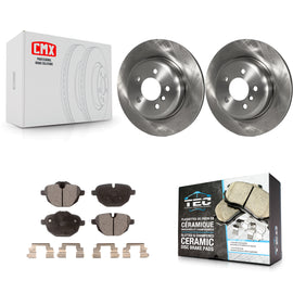Rear Brake Rotors & Ceramic Pad Kit For BMW 528i 535i xDrive 535d ActiveHybrid 5