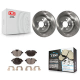 Rear Brake Rotors & Ceramic Pad Kit For BMW 528i 535i xDrive 535d ActiveHybrid 5