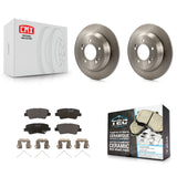 [Rear] 14-17 Kia Rondo With Manual Parking Premium OE Brake Rotors & Ceramic Pads Kit For Max Braking