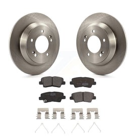 Rear Brake Rotor Ceramic Pad Kit For 14-17 Kia Rondo With Electric Parking