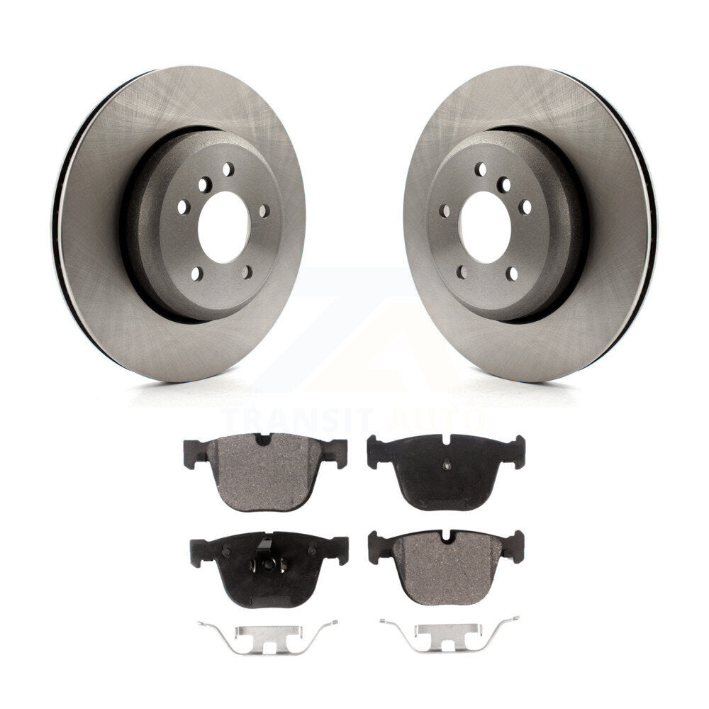 Rear Disc Brake Rotors And Ceramic Pads Kit For BMW 650i 535i 550i 645Ci 545i