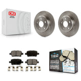 Rear Disc Brake Rotors And Ceramic Pads Kit For Chevrolet Cruze Volt Bolt EV EUV