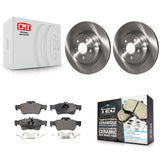 Rear Brake Rotors & Ceramic Pad Kit For Mercedes-Benz S550 SL550 CL550 S600 S350