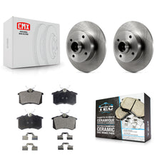 Load image into Gallery viewer, Rear Disc Brake Rotor &amp; Ceramic Pad Kit For Volkswagen Jetta Golf Passat Corrado