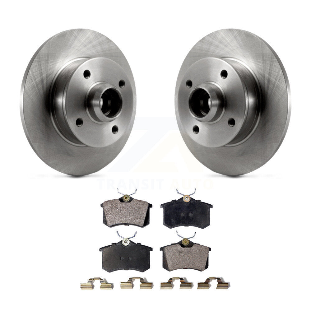 Rear Disc Brake Rotors Hub Assembly And Ceramic Pads Kit For Volkswagen Cabrio