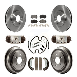 Front Rear Disc Brake Rotors Ceramic Pads And Drum Kit (9Pc) For Chevrolet HHR