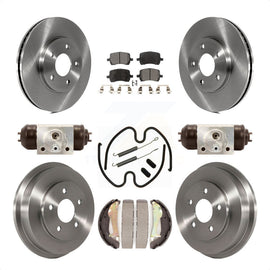 Front Rear Disc Brake Rotors Ceramic Pads And Drum Kit (9Pc) For Chevrolet HHR