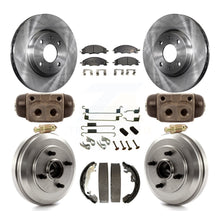 Load image into Gallery viewer, Front Rear Disc Brake Rotors Ceramic Pads And Drum Kit (9Pc) For Ford Focus