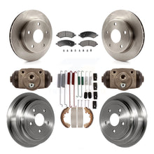 Charger l&#39;image dans la galerie, Front Rear Brake Rotors Ceramic Pad &amp; Drum Kit (9Pc) For Dakota Dodge Ram Raider