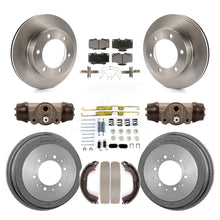 Charger l&#39;image dans la galerie, Front Rear Brake Rotors Ceramic Pad &amp; Drum Kit (9Pc) For 95-98 Toyota Tacoma 4WD