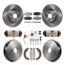 Load image into Gallery viewer, [Front+Rear] 2009-2013 Toyota Corolla Premium OE Brake Rotor Drum Kit &amp; Ceramic Pads For Max Braking