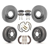 Front Rear Brake Rotors Ceramic Pad & Drum Kit (7Pc) For Buick Century Chevrolet