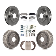 Load image into Gallery viewer, Front Rear Disc Brake Rotors Ceramic Pads And Drum Kit (7Pc) For Chevrolet S10
