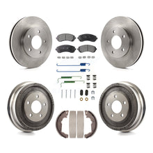 Charger l'image dans la galerie, Front Rear Disc Brake Rotors Ceramic Pads And Drum Kit (7Pc) For Pontiac Aztek