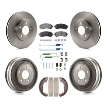 Load image into Gallery viewer, Front Rear Disc Brake Rotors Ceramic Pads And Drum Kit (7Pc) For Pontiac Aztek