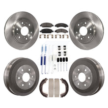 Load image into Gallery viewer, Front Rear Brake Rotor Ceramic Pad &amp; Drum Kit (7Pc) For Chevrolet Silverado 1500