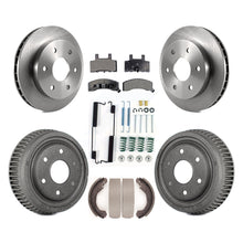 Charger l'image dans la galerie, Front Rear Disc Brake Rotors Ceramic Pads And Drum Kit (7Pc) For GMC Yukon