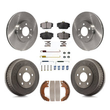 Charger l&#39;image dans la galerie, Front Rear Brake Rotors Ceramic Pad Drum Kit (7Pc) For Ford Taurus Mercury Sable