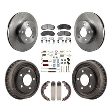 Charger l&#39;image dans la galerie, Front Rear Brake Rotors Ceramic Pad Drum Kit (7Pc) For 2004-2009 Ford Ranger 4WD