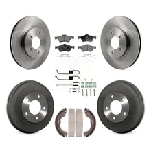 Charger l'image dans la galerie, Front Rear Disc Brake Rotor Ceramic Pad &amp; Drum Kit (7Pc) For Ford Escape Mercury