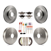 Charger l'image dans la galerie, Front Rear Disc Brake Rotor Ceramic Pad &amp; Drum Kit (7Pc) For Ford Escape Mercury
