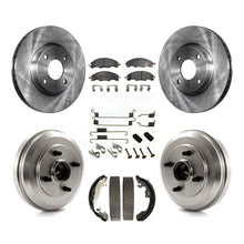 Load image into Gallery viewer, [Front+Rear] 2009-2011 Ford Focus Premium OE Brake Rotor Drum Kit &amp; Ceramic Pads For Max Braking