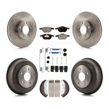 Charger l'image dans la galerie, Front Rear Brake Rotor Ceramic Pad Drum Kit (7Pc) For 10-13 Ford Transit Connect
