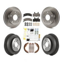 Load image into Gallery viewer, [Front+Rear] 94-99 Dodge Ram 1500 4WD Premium OE Brake Rotor Drum Kit &amp; Ceramic Pads For Max Braking