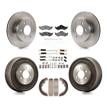 Charger l'image dans la galerie, Front Rear Disc Brake Rotors Ceramic Pad Drum Kit (7Pc) For Dodge Dakota Durango