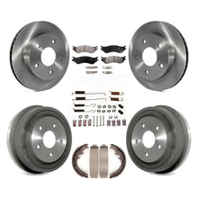 Charger l'image dans la galerie, [Front+Rear] 00-01 Dodge Ram 1500 RWD Premium OE Brake Rotor Drum Kit &amp; Ceramic Pads For Max Braking