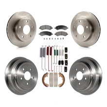 Charger l&#39;image dans la galerie, Front Rear Brake Rotors Ceramic Pad &amp; Drum Kit (7Pc) For Dakota Dodge Ram Raider