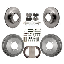 Charger l'image dans la galerie, Front Rear Disc Brake Rotor Ceramic Pad Drum Kit (7Pc) For Toyota Pickup 4Runner