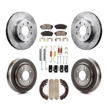 Load image into Gallery viewer, Front Rear Disc Brake Rotors Ceramic Pads And Drum Kit (7Pc) For Honda Civic