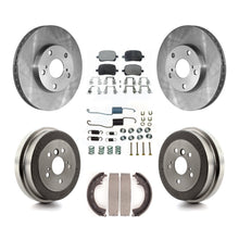 Charger l&#39;image dans la galerie, [Front+Rear] 99-01 Toyota Solara 2.2L Premium OE Brake Rotor Drum Kit &amp; Ceramic Pads For Max Braking