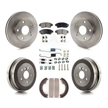 Load image into Gallery viewer, Front Rear Disc Brake Rotor Ceramic Pad And Drum Kit (7Pc) For Toyota Camry 2.2L