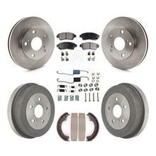 Charger l'image dans la galerie, Front Rear Disc Brake Rotor Ceramic Pad And Drum Kit (7Pc) For Toyota Camry 2.2L