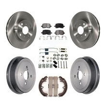 Load image into Gallery viewer, Front Rear Disc Brake Rotors Ceramic Pads And Drum Kit (7Pc) For Toyota Corolla
