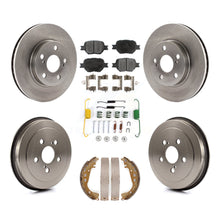 Load image into Gallery viewer, Front Rear Disc Brake Rotor Ceramic Pad Drum Kit (7Pc) For 2001 Toyota Celica GT