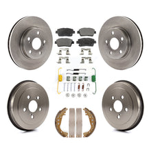 Charger l'image dans la galerie, Front Rear Disc Brake Rotor Ceramic Pad Drum Kit (7Pc) For 2000 Toyota Celica GT