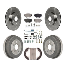Charger l'image dans la galerie, Front Rear Disc Brake Rotors Ceramic Pads And Drum Kit (7Pc) For Toyota RAV4
