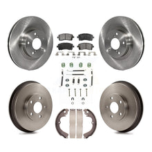Charger l'image dans la galerie, Front Rear Disc Brake Rotors Ceramic Pads And Drum Kit (7Pc) For Subaru Forester