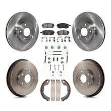 Load image into Gallery viewer, Front Rear Disc Brake Rotors Ceramic Pads And Drum Kit (7Pc) For Subaru Impreza